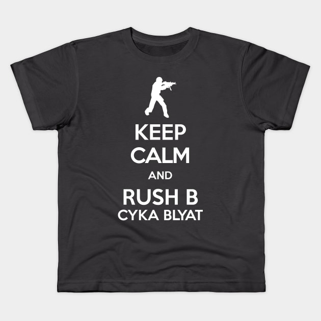 KEEP CALM and Rush B Kids T-Shirt by Avai